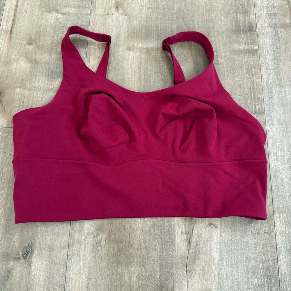 Victoria's Secret Sports Bra Cross-Back Mesh Elevate XL‎ Red